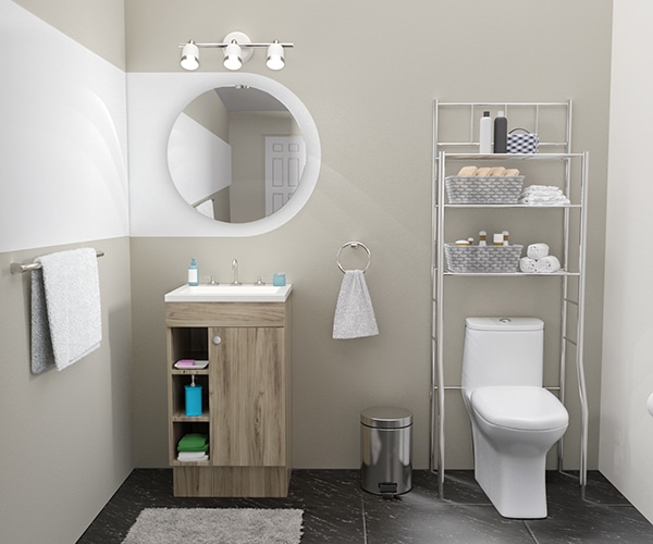 9 tips para decorar y organizar baños pequeños modernos en casa - BanosPequenos01