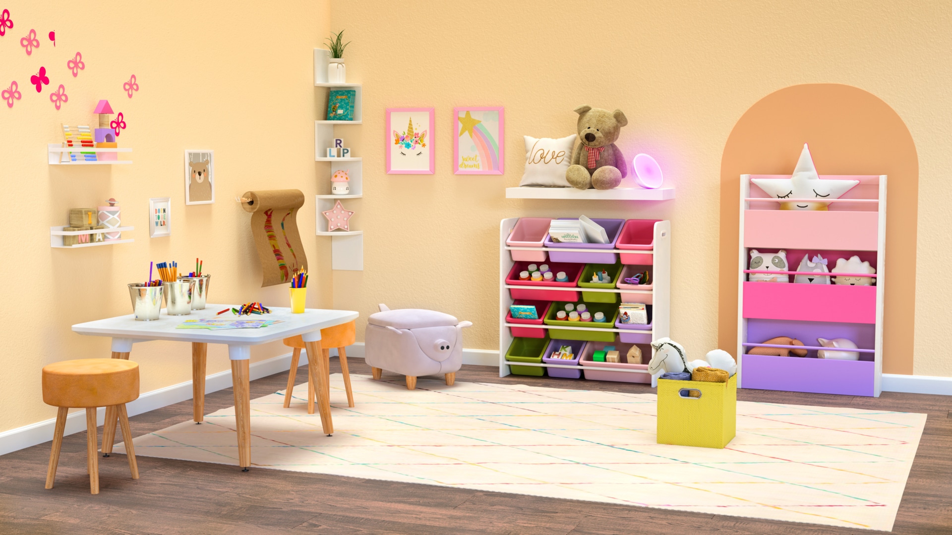 Suburbio En cantidad calculadora Cómo utilizar organizadores bonitos para el cuarto de los niños? – The Home  Depot Blog